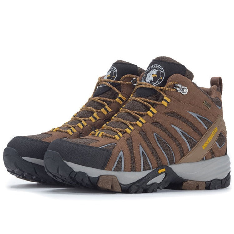ROCKROOSTER Bedrock Brown 6 Inch Waterproof Hiking Boots with VIBRAM®