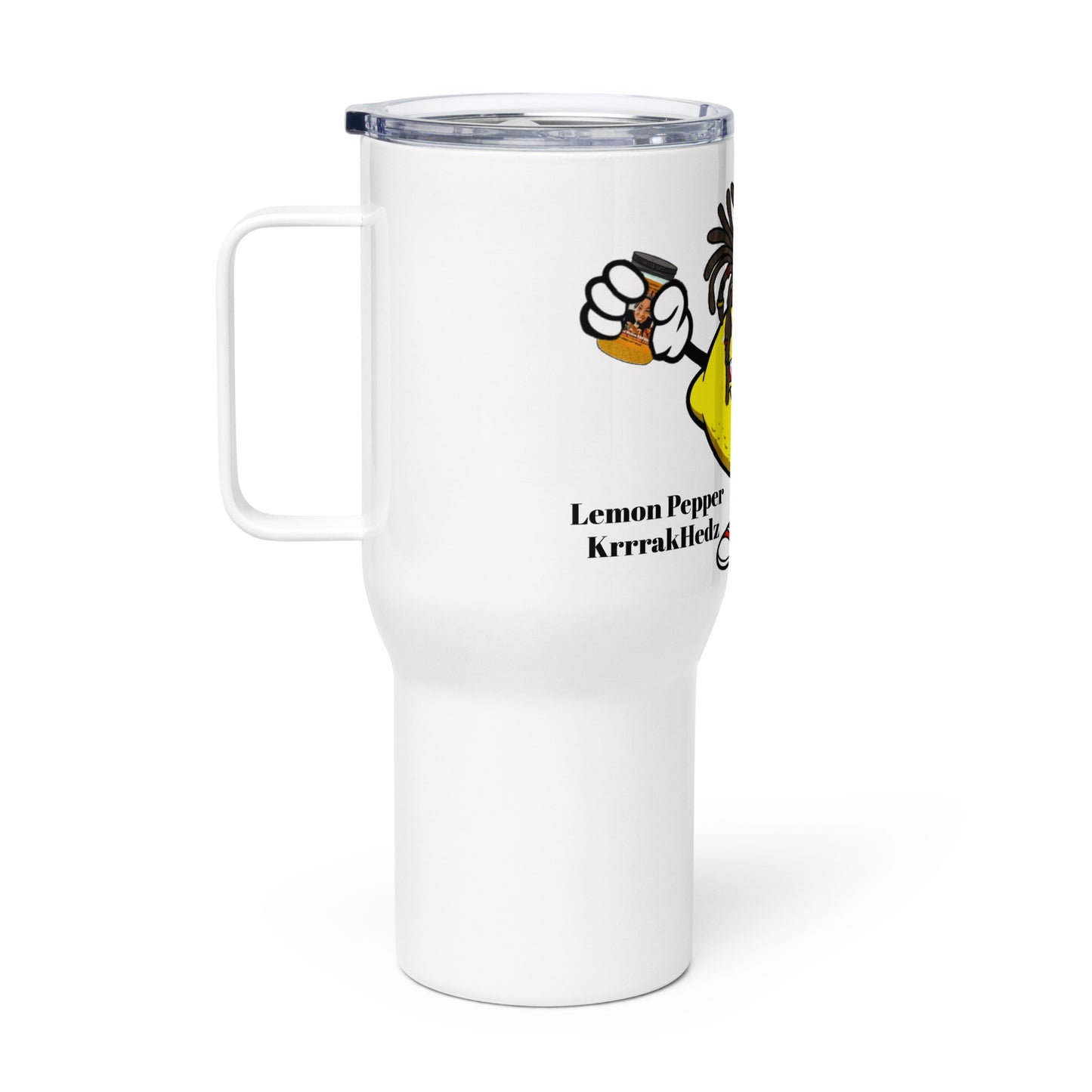 Lemon Pepper KrrrakHedz Travel Mug